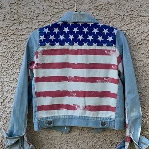 Americana TOPSHOP Distressed Denim Jacket